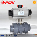 pneumatic plastic pvc ball valve